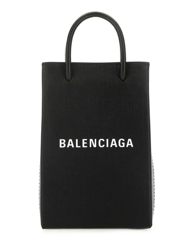 Balenciaga Handyhülle mit Logo-Print - Schwarz Schwarz