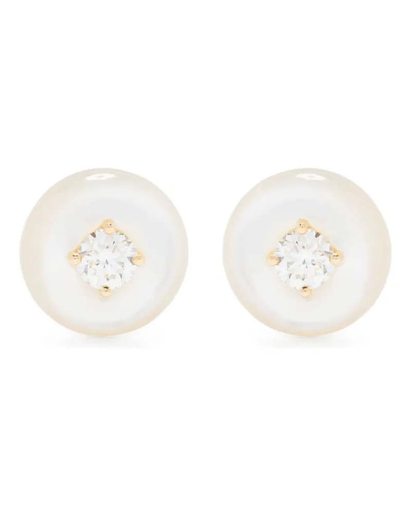 Fernando Jorge 18kt Gelbgoldohrstecker mit Diamanten Gold