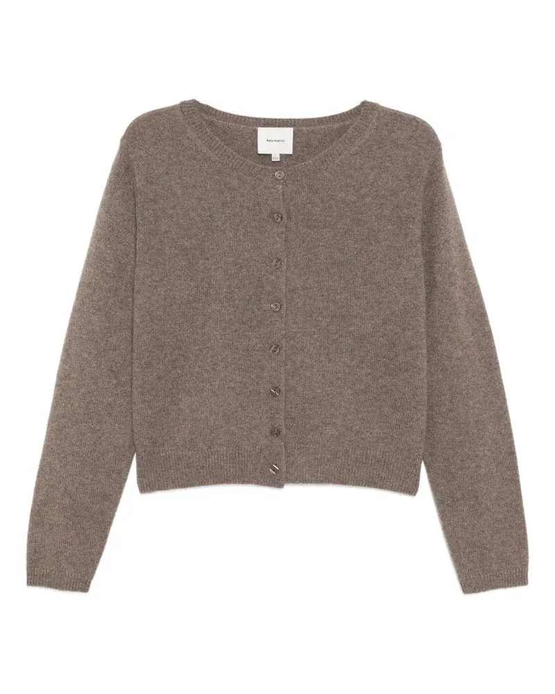 Reformation K-Clara Cardigan - Braun Braun