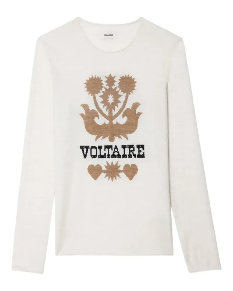 Zadig & Voltaire Teissa Pullover mit Blumenverzierung - Nude Nude