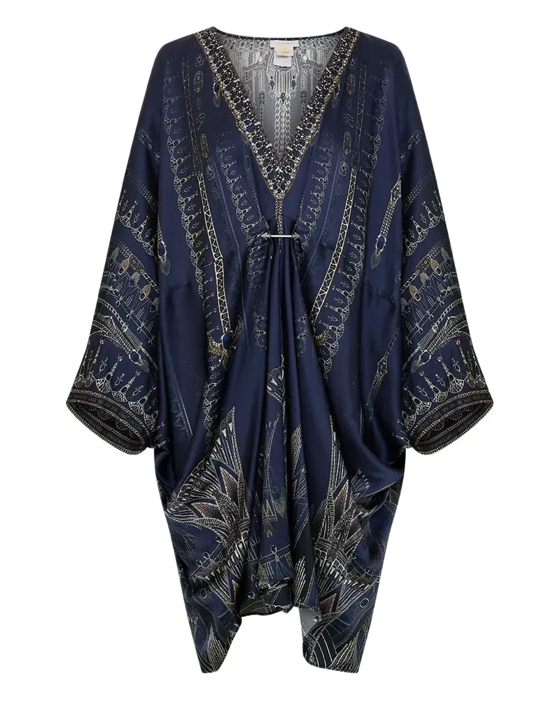 Camilla Verziertes Kaftankleid - Blau Blau