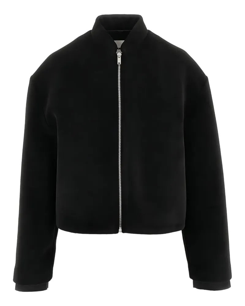 Jil Sander Bomberjacke im Cropped-Design - Schwarz Schwarz