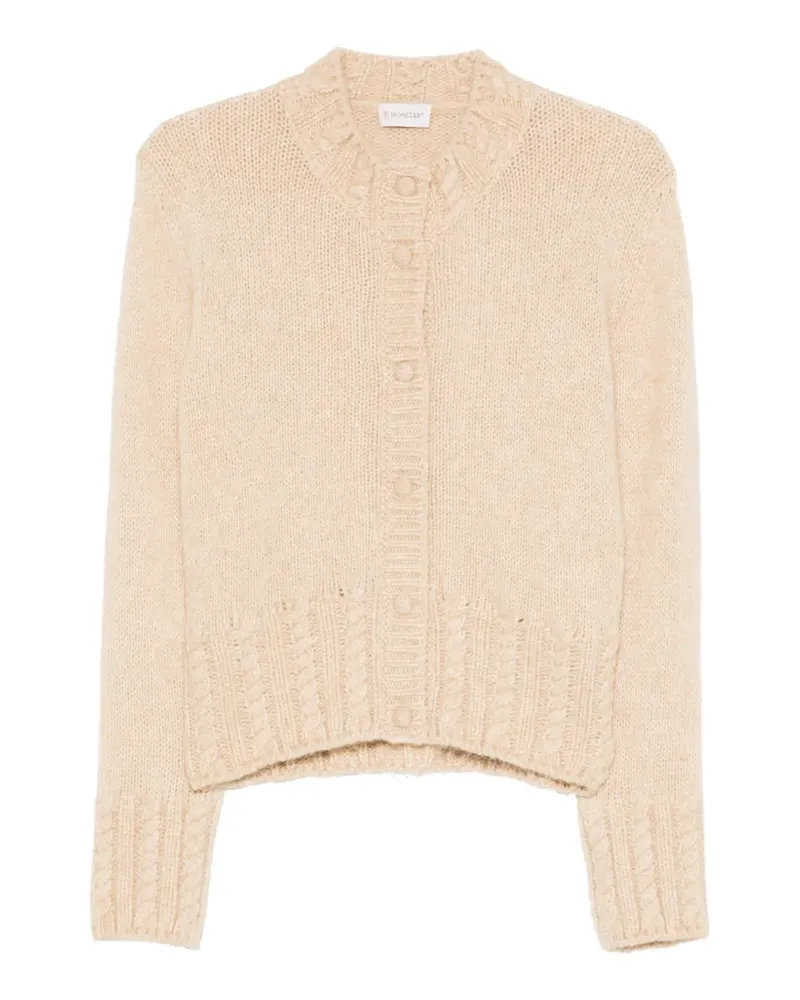 Moncler Cardigan mit Zopfmuster - Nude Nude