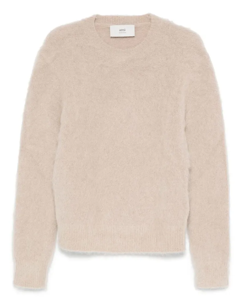 AMI Paris Gebürsteter Pullover - Braun Braun