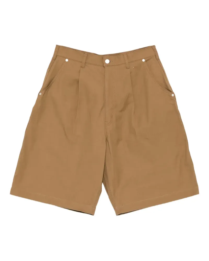 Comme des Garçons pleated-front shorts - Braun Braun