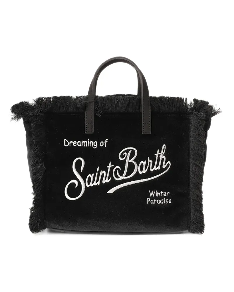 MC2 Saint Barth Shopper mit Fransen - Schwarz Schwarz