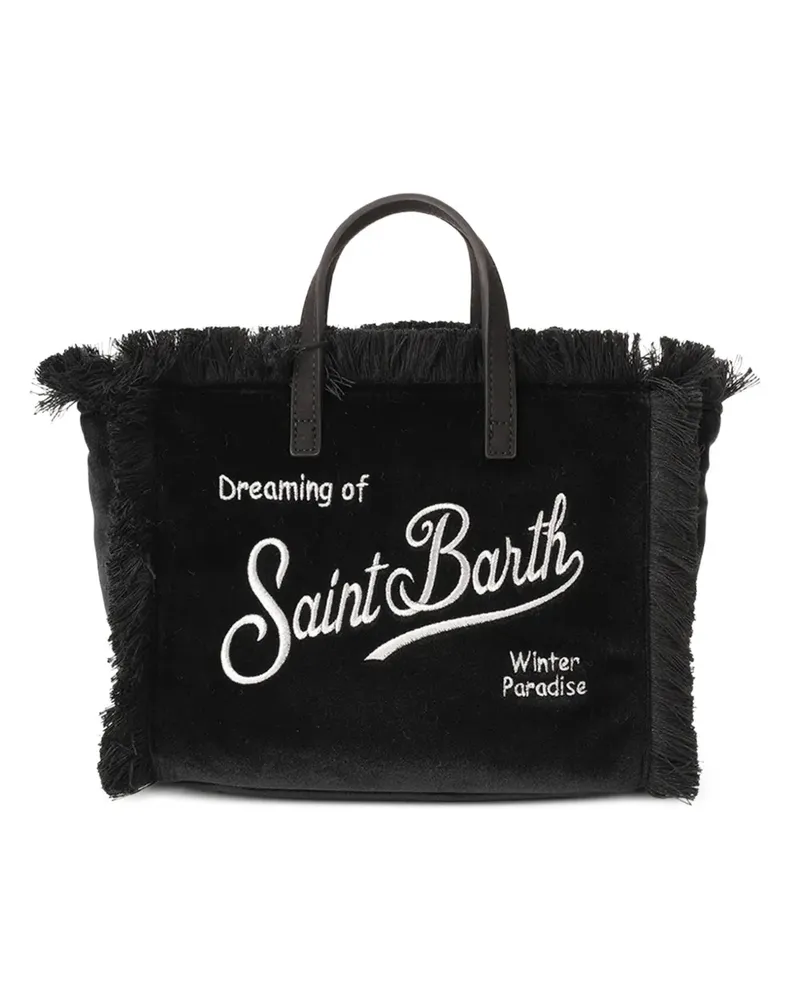 MC2 Saint Barth Shopper mit Fransen - Schwarz Schwarz
