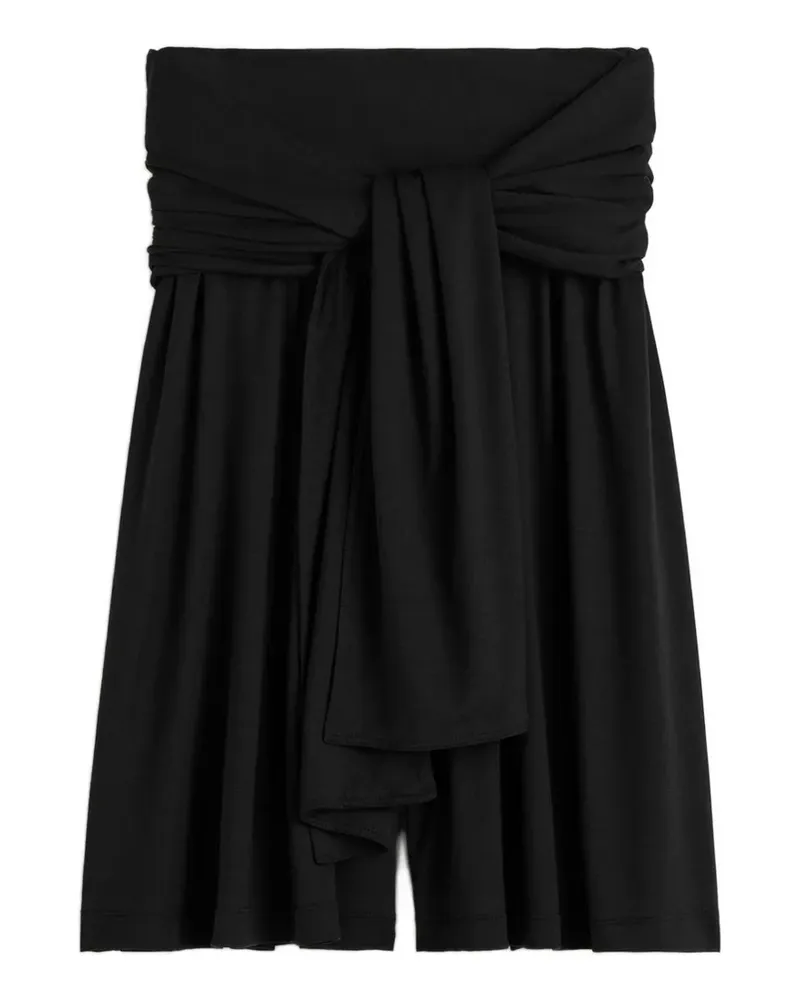 Totême Shorts mit Bindegürtel - Schwarz Schwarz