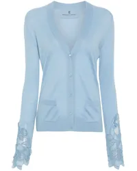 Ermanno Scervino Cardigan mit Spitzendetail Blau