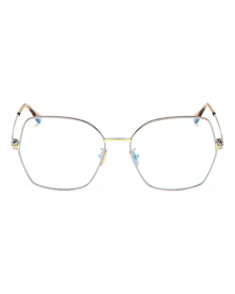 Tom Ford geometric-frame glasses - Grau Grau
