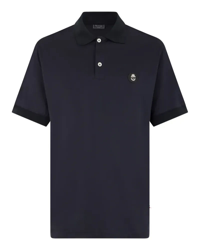 Billionaire Poloshirt mit Applikation - Blau Blau