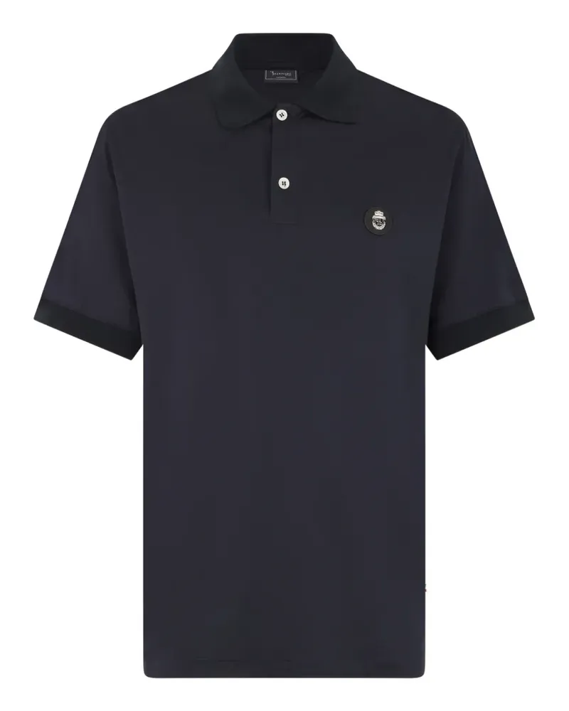 Billionaire Poloshirt mit Applikation - Blau Blau