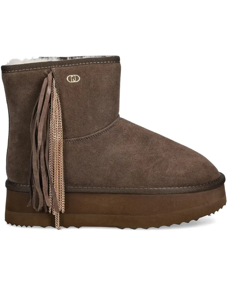 Liu Jo tassel-appliqué ankle boots - Braun Braun