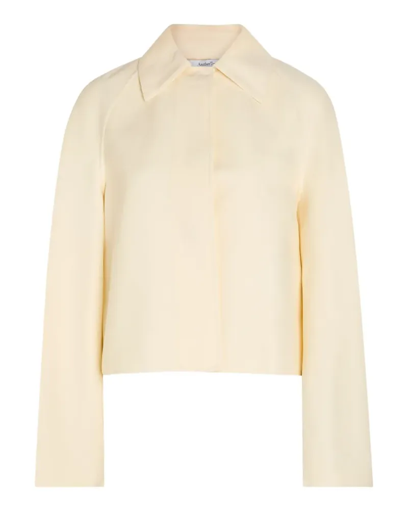 Another Tomorrow concealed-fastening jacket - Nude Nude