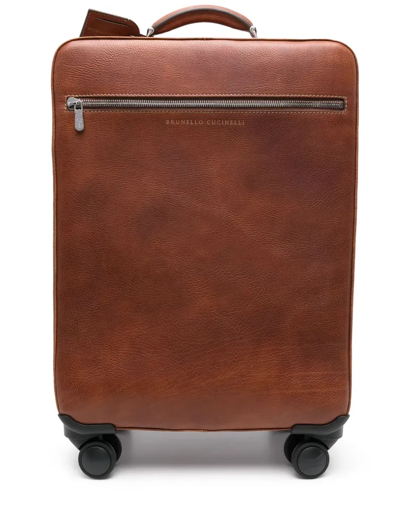 Brunello Cucinelli Koffer aus Leder - C6608 - COPPER C6608