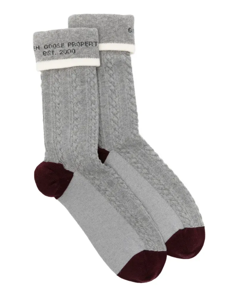 Golden Goose ribbed socks - Grau Grau