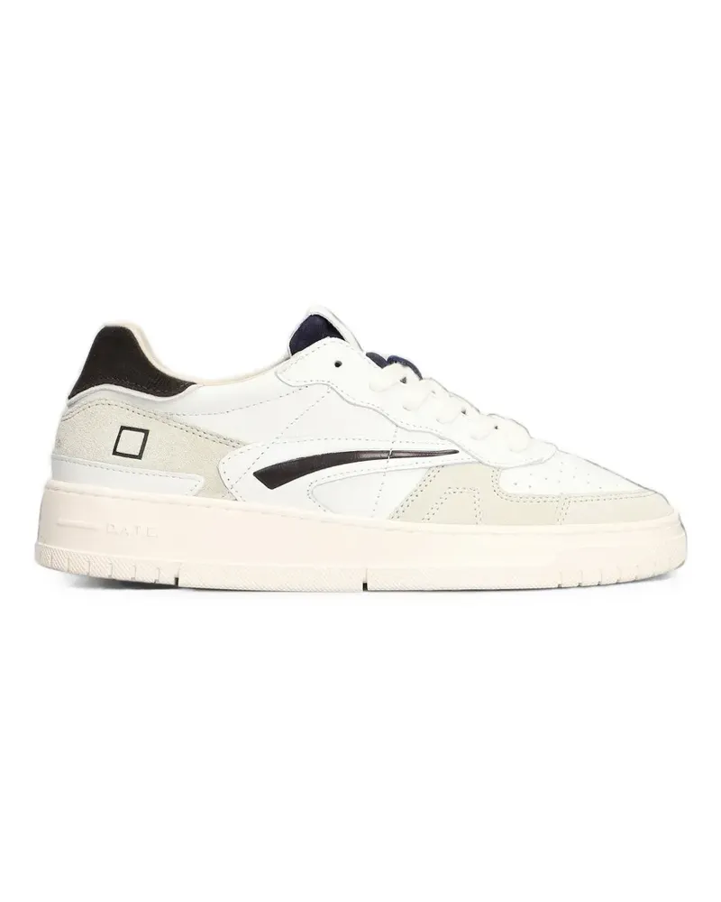 D.A.T.E. Torneo Pure Sneakers mit Einsätzen - Weiß Weiß