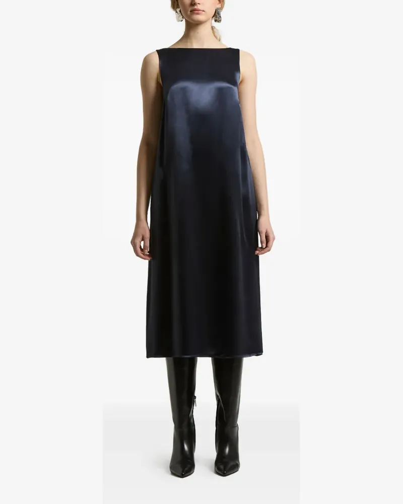 Peserico Kleid aus Satin - Blau Blau