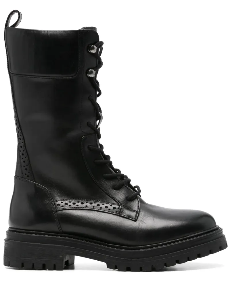 Geox Iridea Bikerstiefel 40mm - Schwarz Schwarz