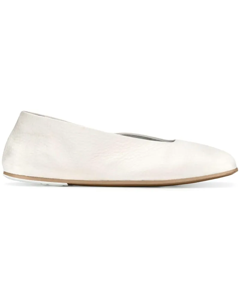 Marsèll Ballerinas mit eckiger Kappe - Weiß Weiß