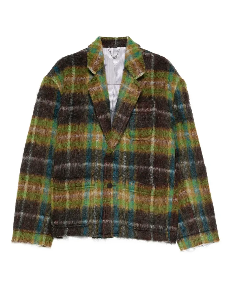 Charles Jeffrey Loverboy Chore plaid blazer - Grün Grün