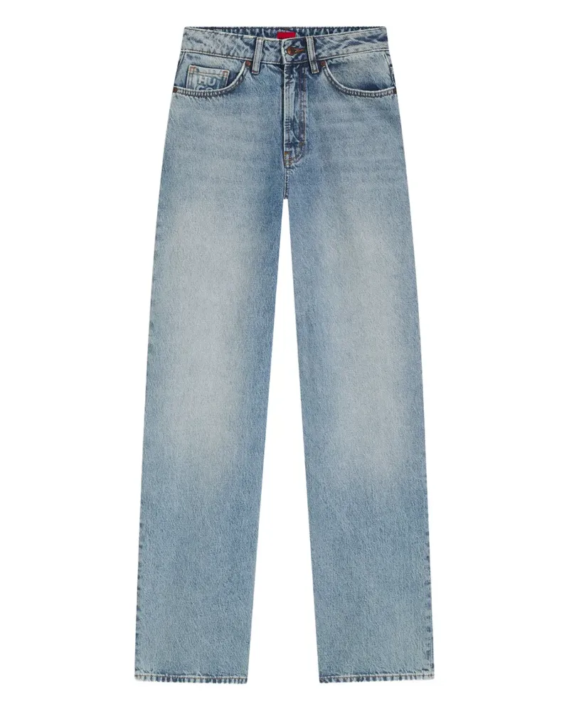 HUGO BOSS Jeans mit Logo-Tasche - Blau Blau
