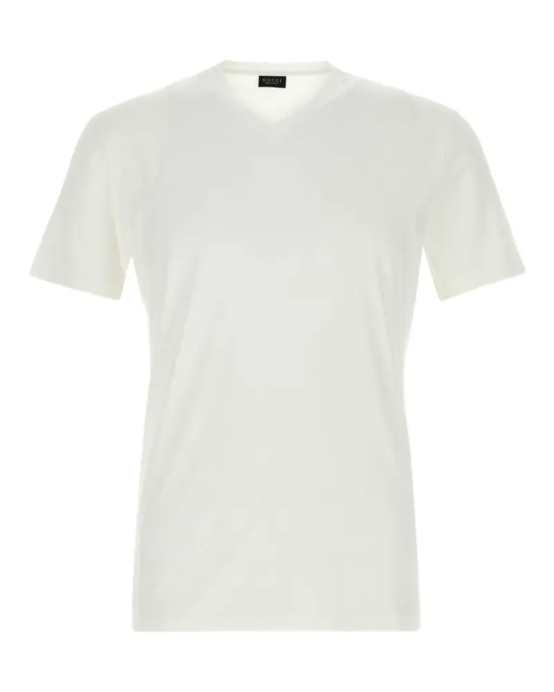 Gucci V-neck T-shirt - Weiß Weiß