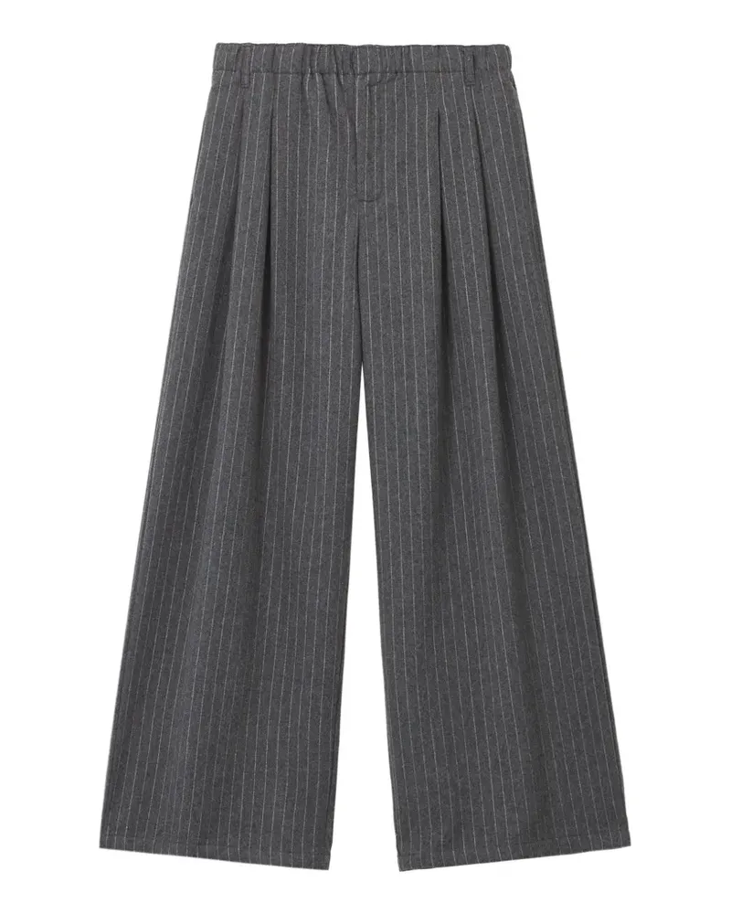 b+ab Bundfaltenhose mit Nadelstreifen - Grau Grau