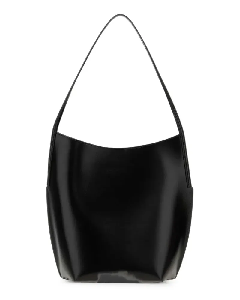 Jil Sander Kante leather tote bag - Schwarz Schwarz