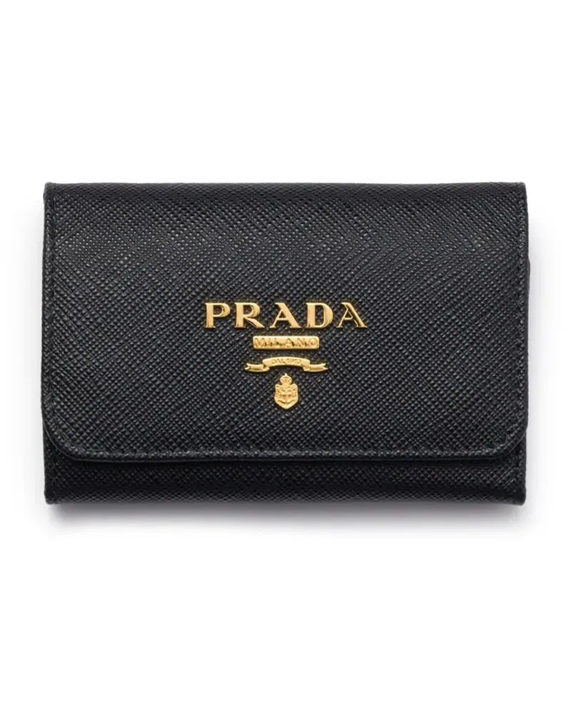 Prada Saffiano Schlüsseletui - F0G28 Black F0g28