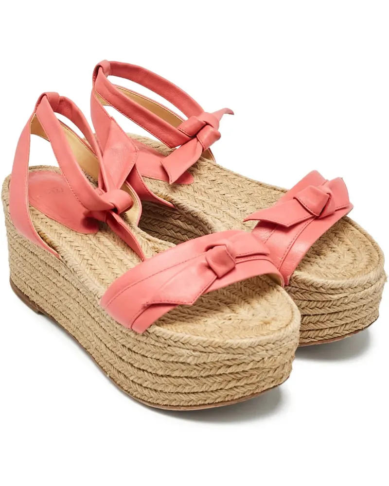 Alexandre Birman Wedge-Espadrilles mit Schleifendetail - Rosa Rosa