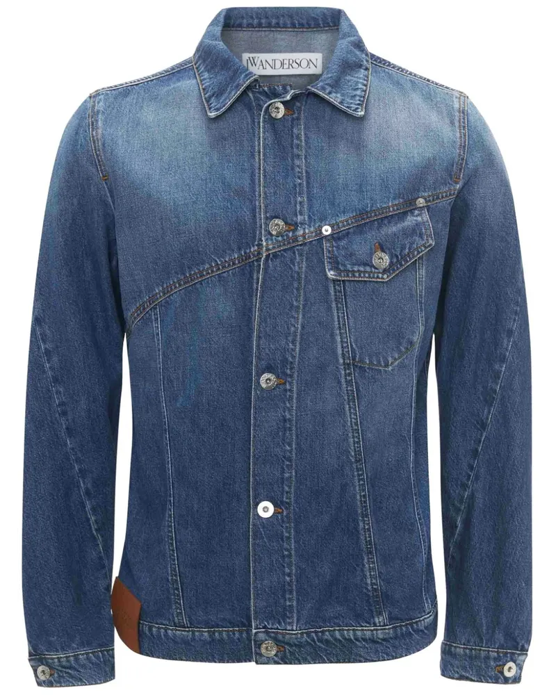 J.W.Anderson Twisted Jeansjacke - Blau Blau