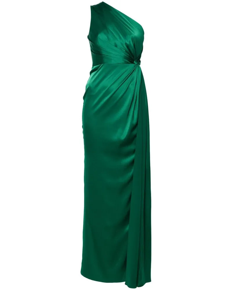 Alex Perry One-Shoulder-Kleid aus Satin - Grün Grün