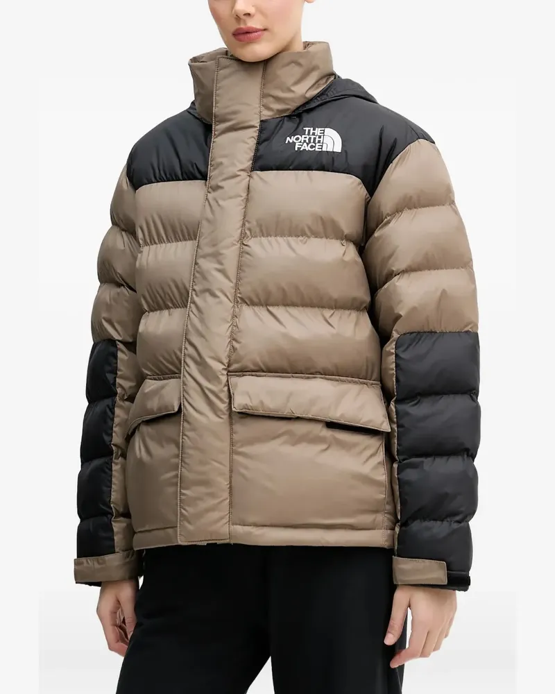 The North Face colour-block hooded jacket - Nude Nude