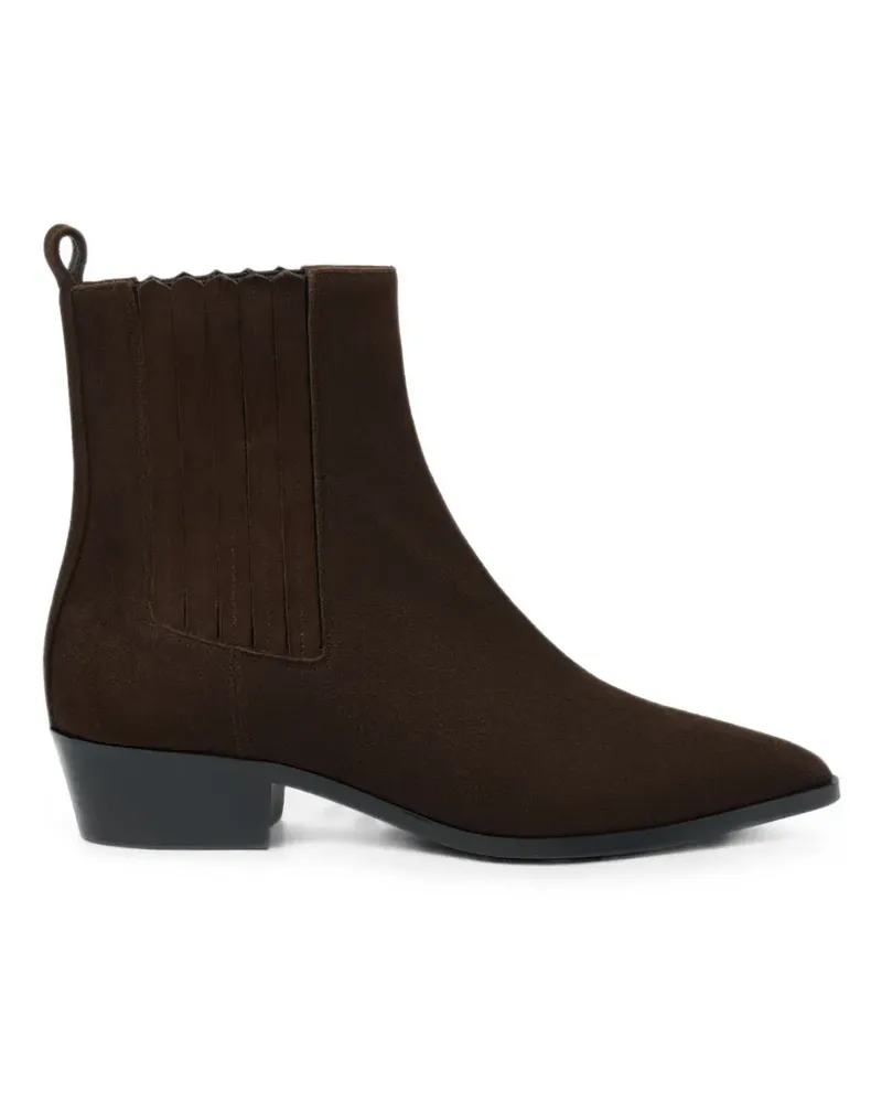 Scarosso Olivia pointed-toe Chelsea boots - Braun Braun