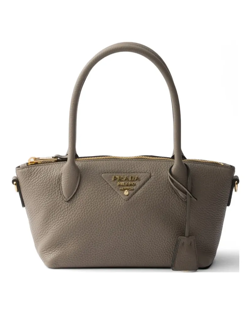 Prada leather mini handbag - Grau Grau