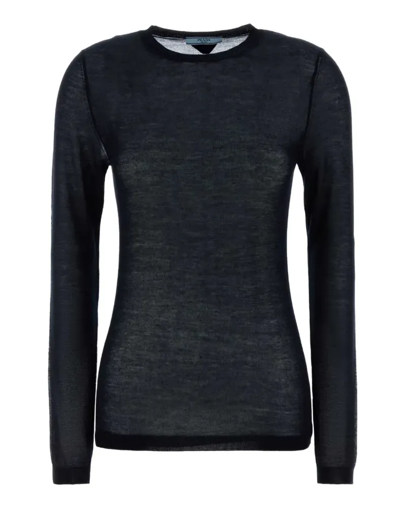 Prada Pullover mit Rundhalsausschnitt - Blau Blau