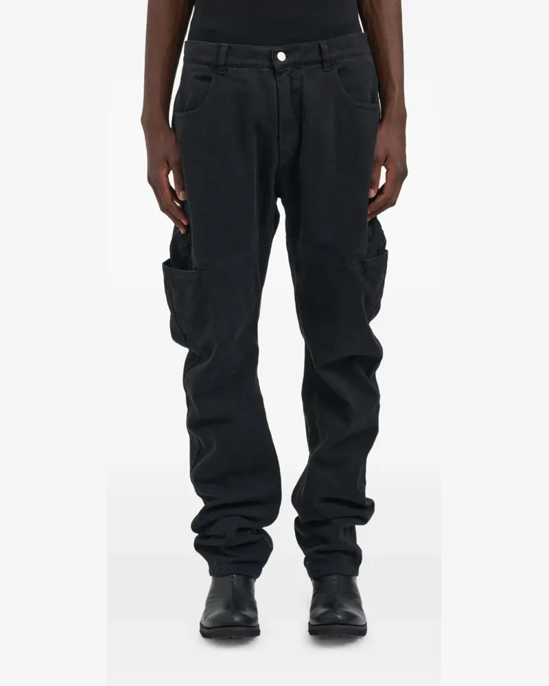 Andrea Ya'aqov denim pocket jeans - Schwarz Schwarz