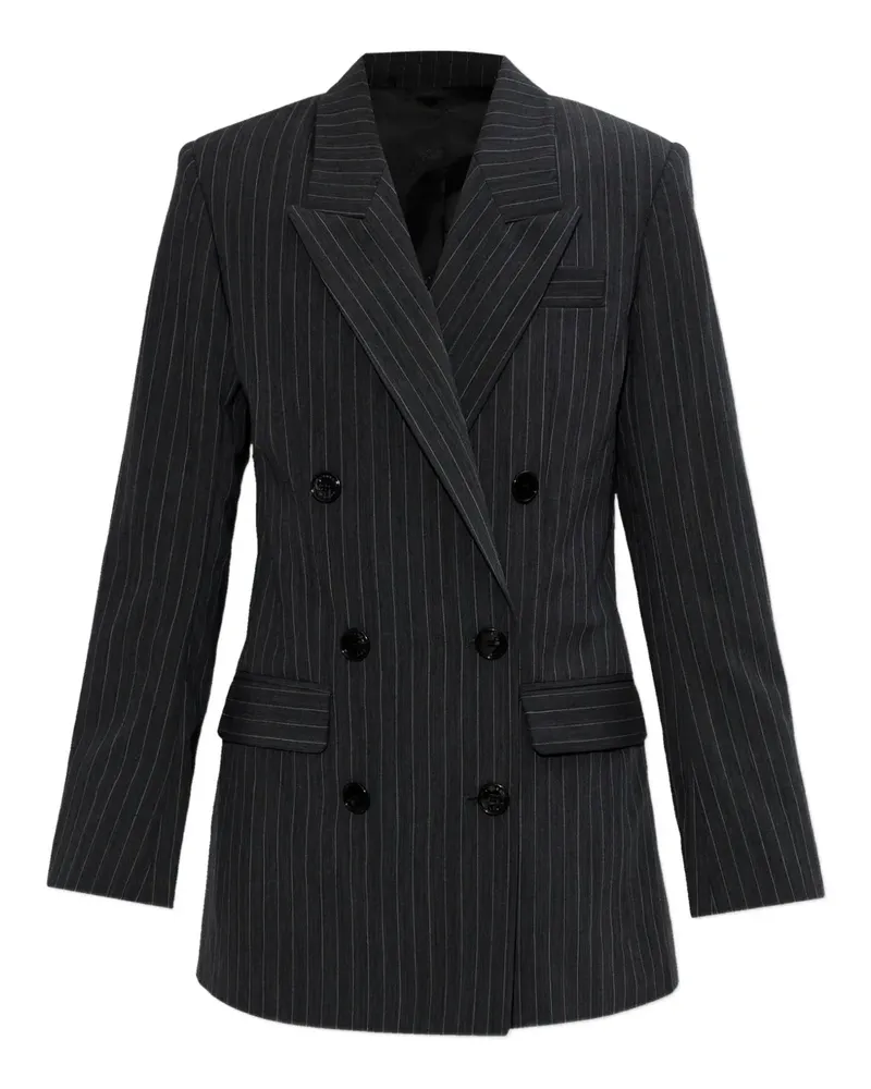 Isabel Marant Doppelreihiger Blazer mit Nadelstreifen - Grau Grau