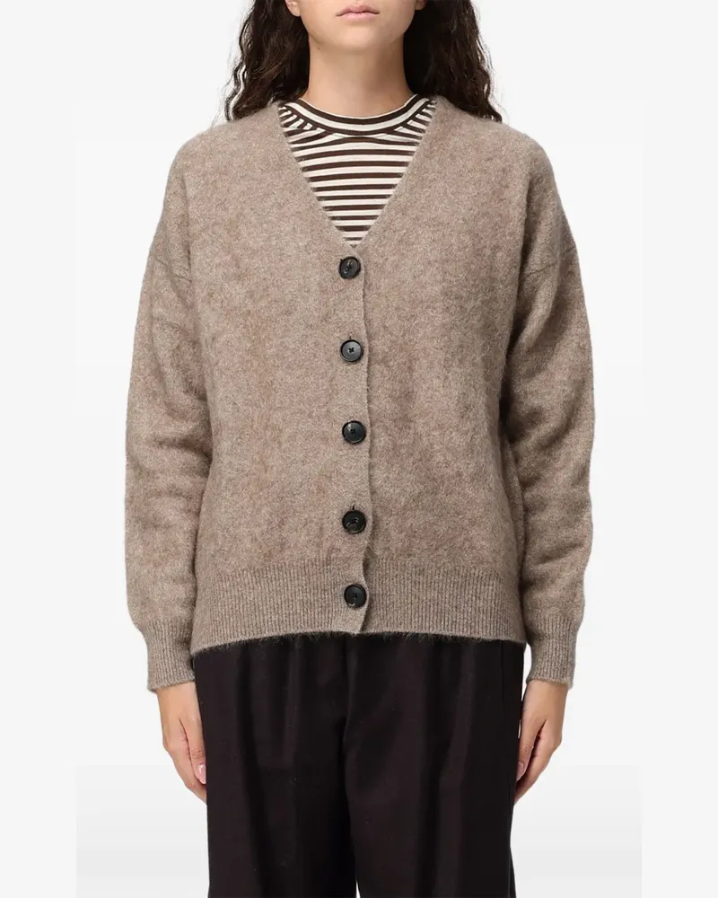 TELA Geknöpfter Cardigan - Nude Nude