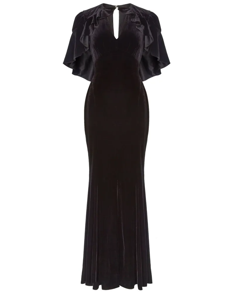 Temperley London Ashcombe Midikleid - Schwarz Schwarz