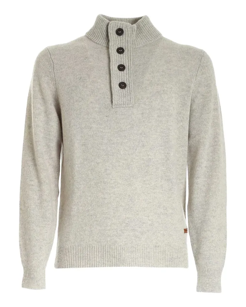 Barbour button-up elbow-patch sweater - Nude Nude