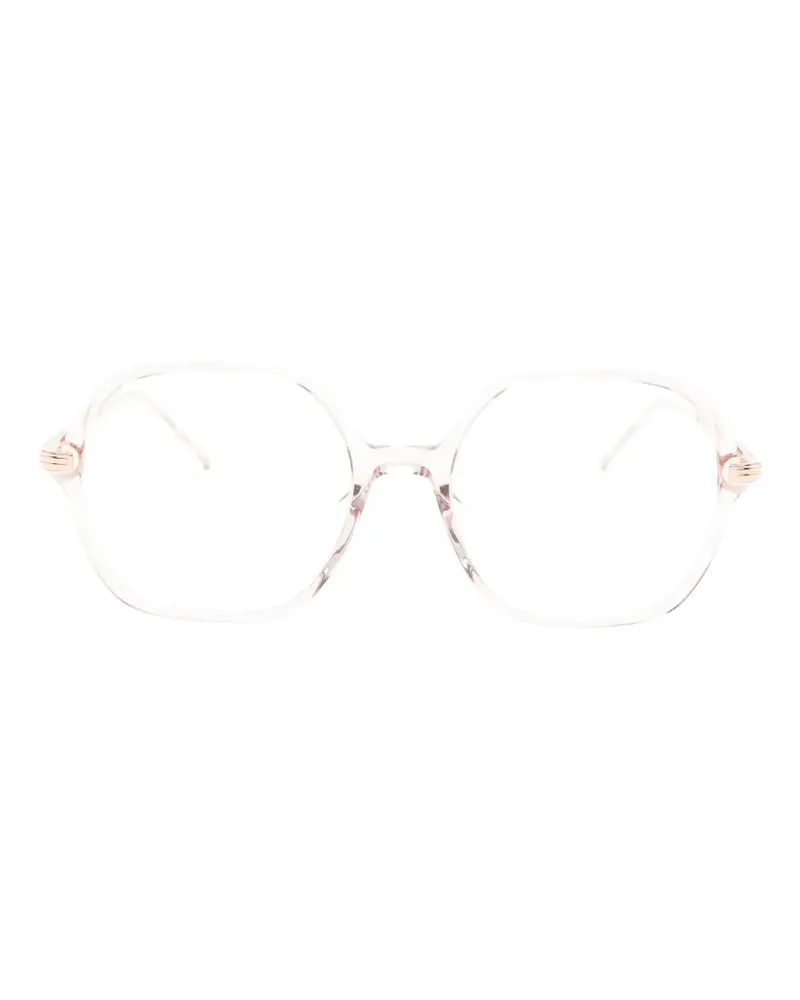 HUGO BOSS Brille mit geometrischem Gestell - Rosa Rosa