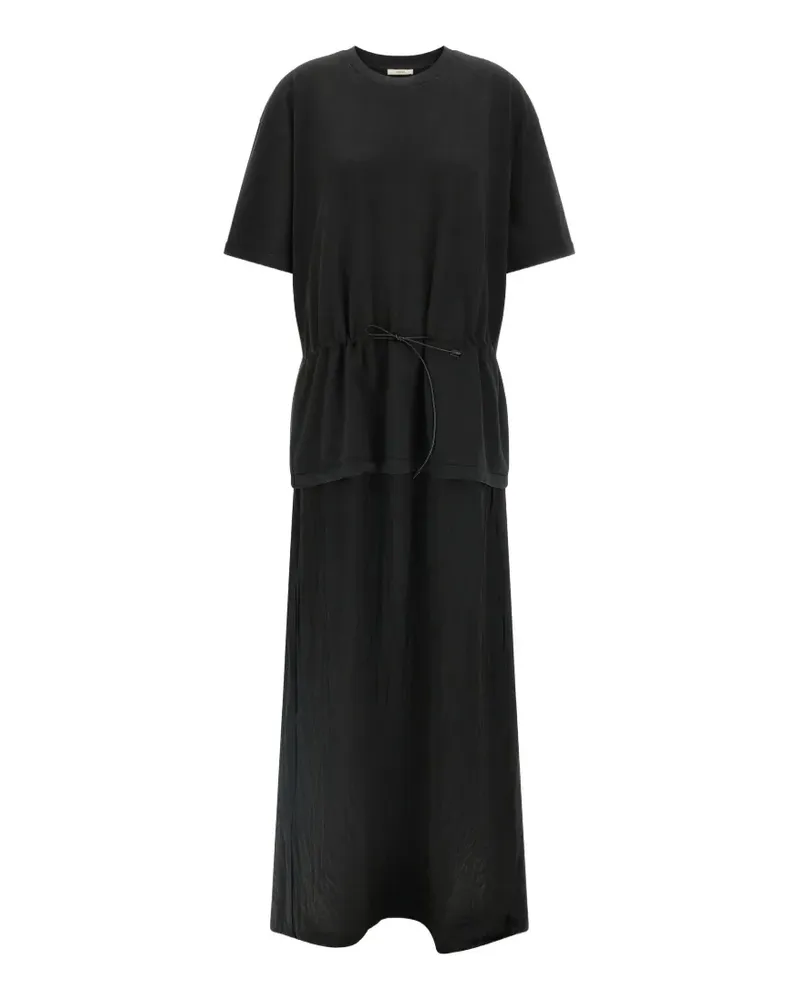 Haikure drawstring midi dress - Schwarz Schwarz