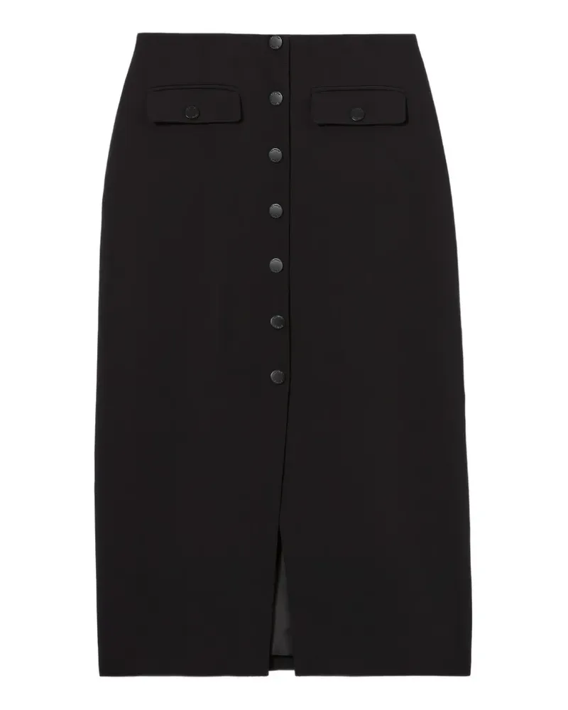 Claudie Pierlot Geknöpfter Midirock - Schwarz Schwarz