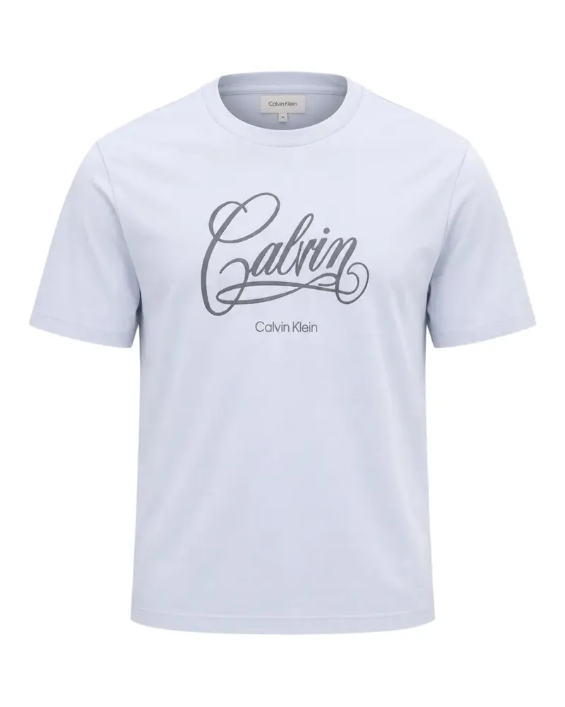 Calvin Klein logo-print T-shirt - Blau Blau