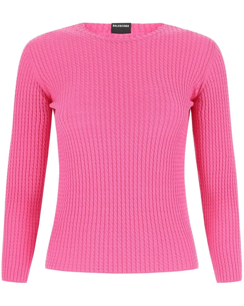 Balenciaga Gestrickter Pullover - Rosa Rosa