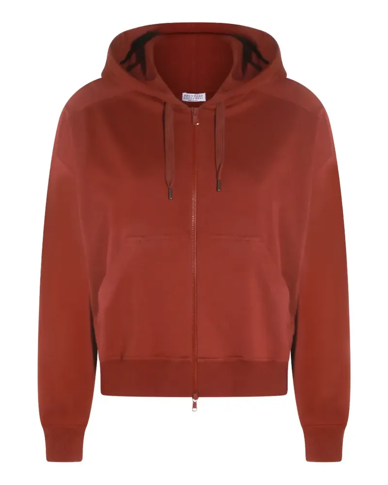 Brunello Cucinelli zip-up hoodie - Rot Rot