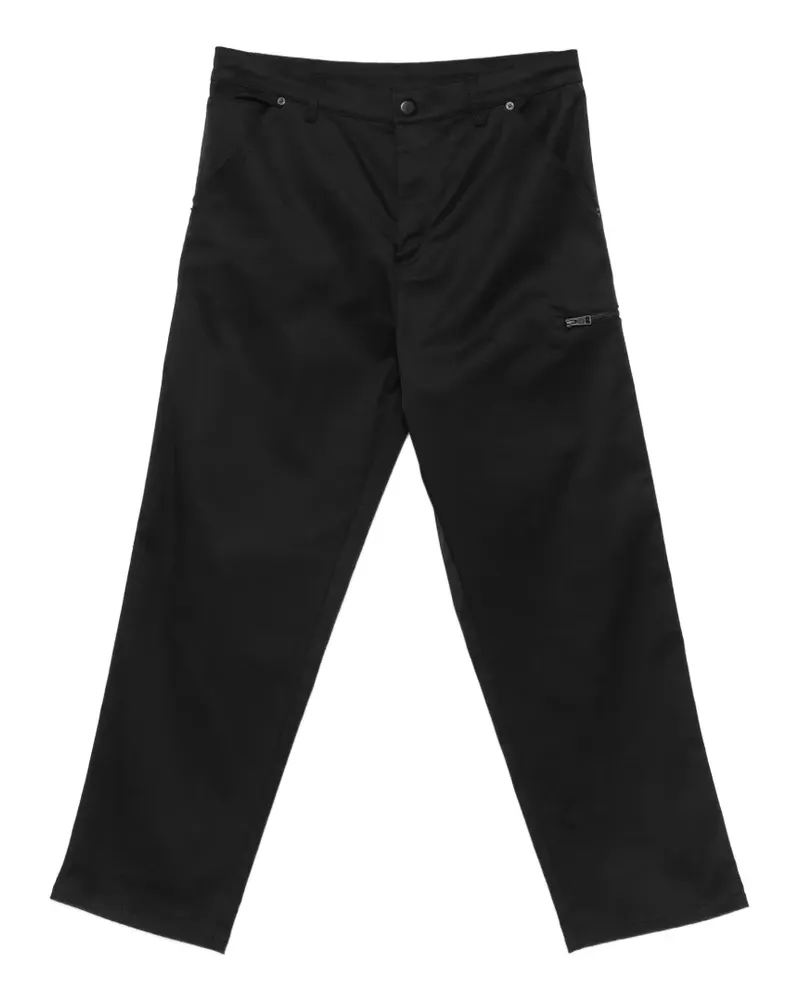 Moncler Gabardine-Hose mit geradem Bein - Schwarz Schwarz