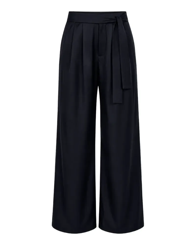 Dušan belted wide-leg trousers - Schwarz Schwarz